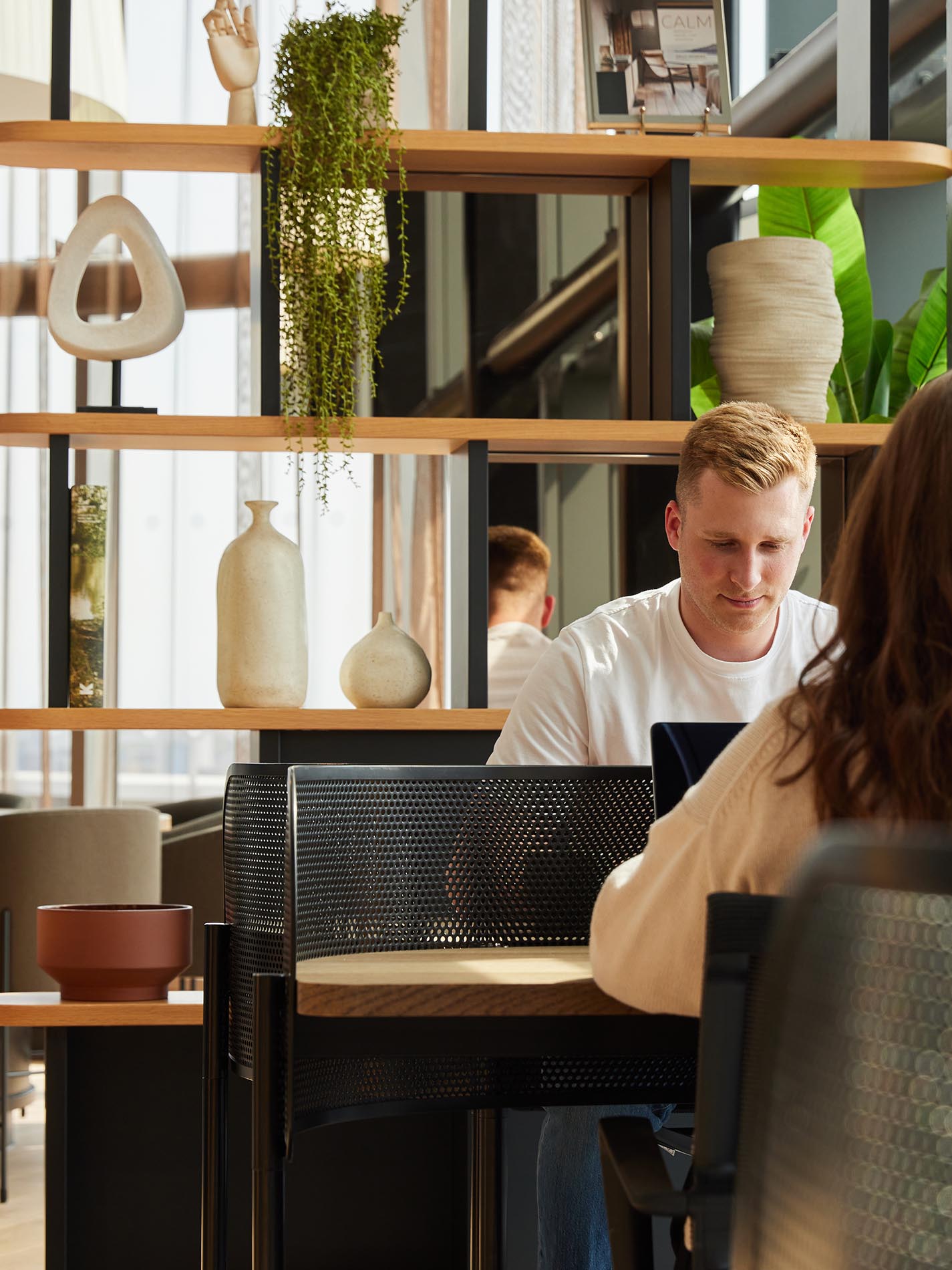 Sitting Working at Desks