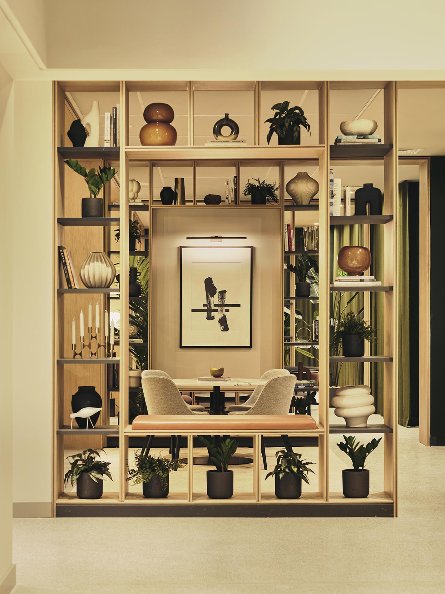 Shelving in Sitting Area Shelving in Sitting Area