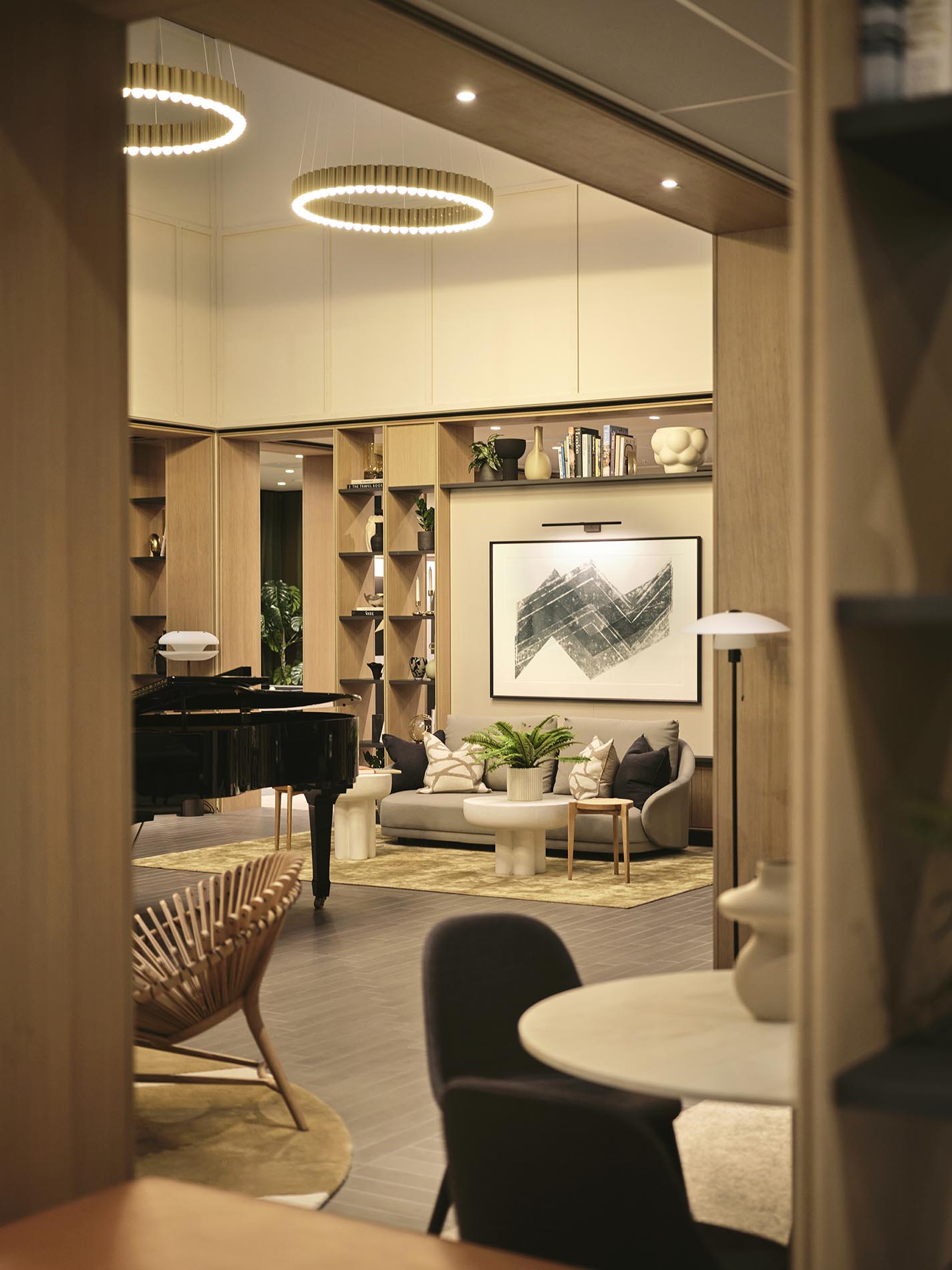 Sitting Area with Piano Sitting Area with Piano