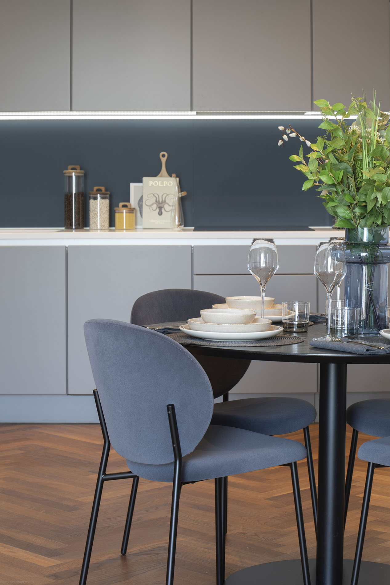 Kitchen and dining table Kitchen and dining table