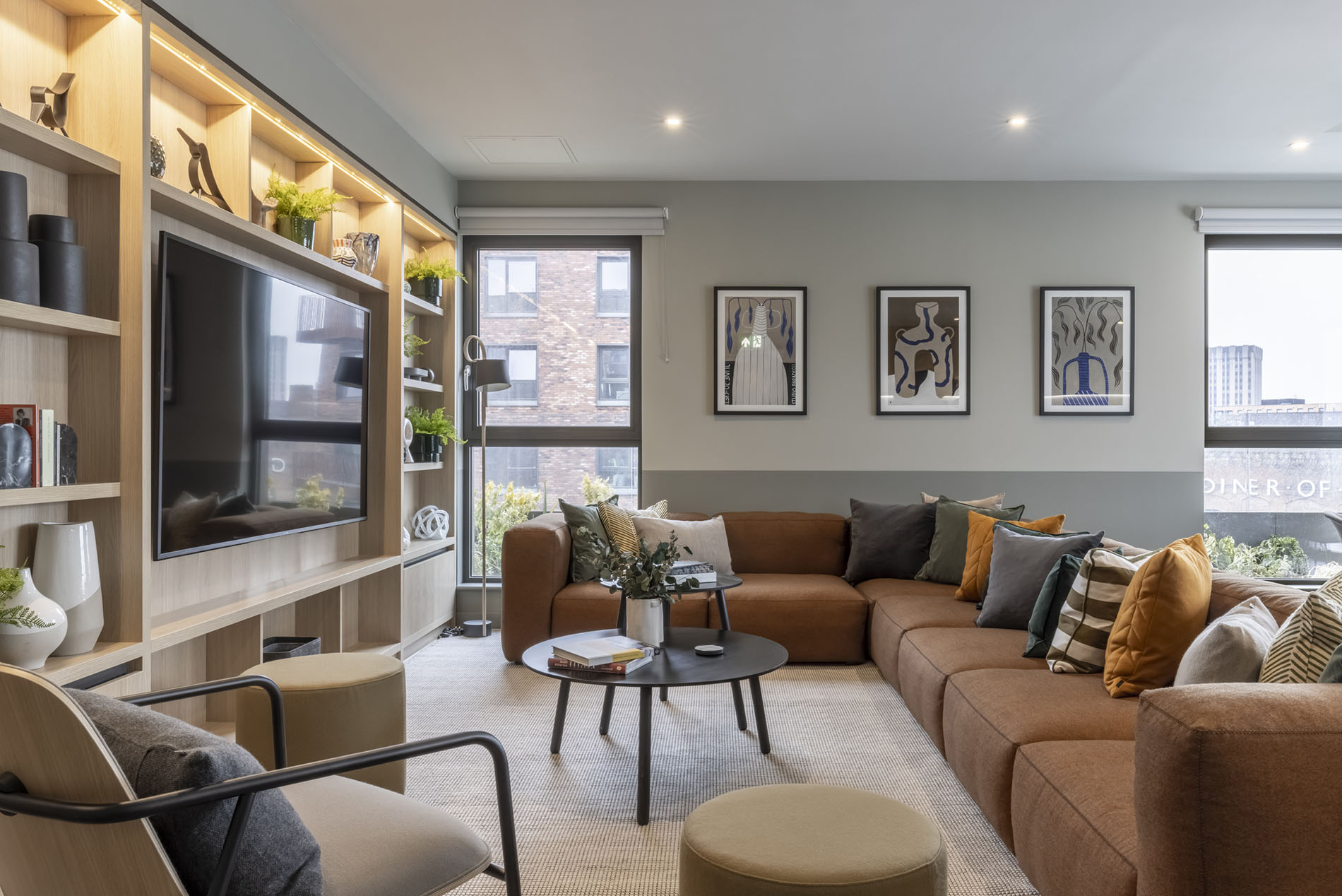 Lounge area view from side Lounge area view from side