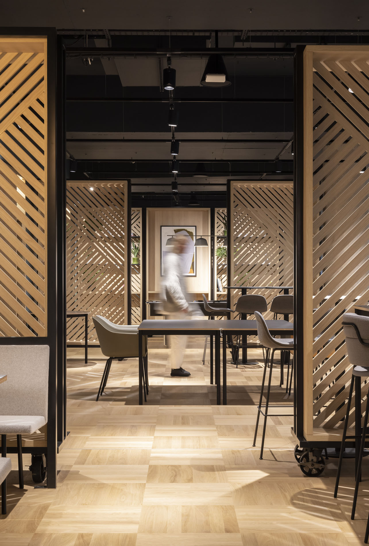 Person in dining area Person in dining area