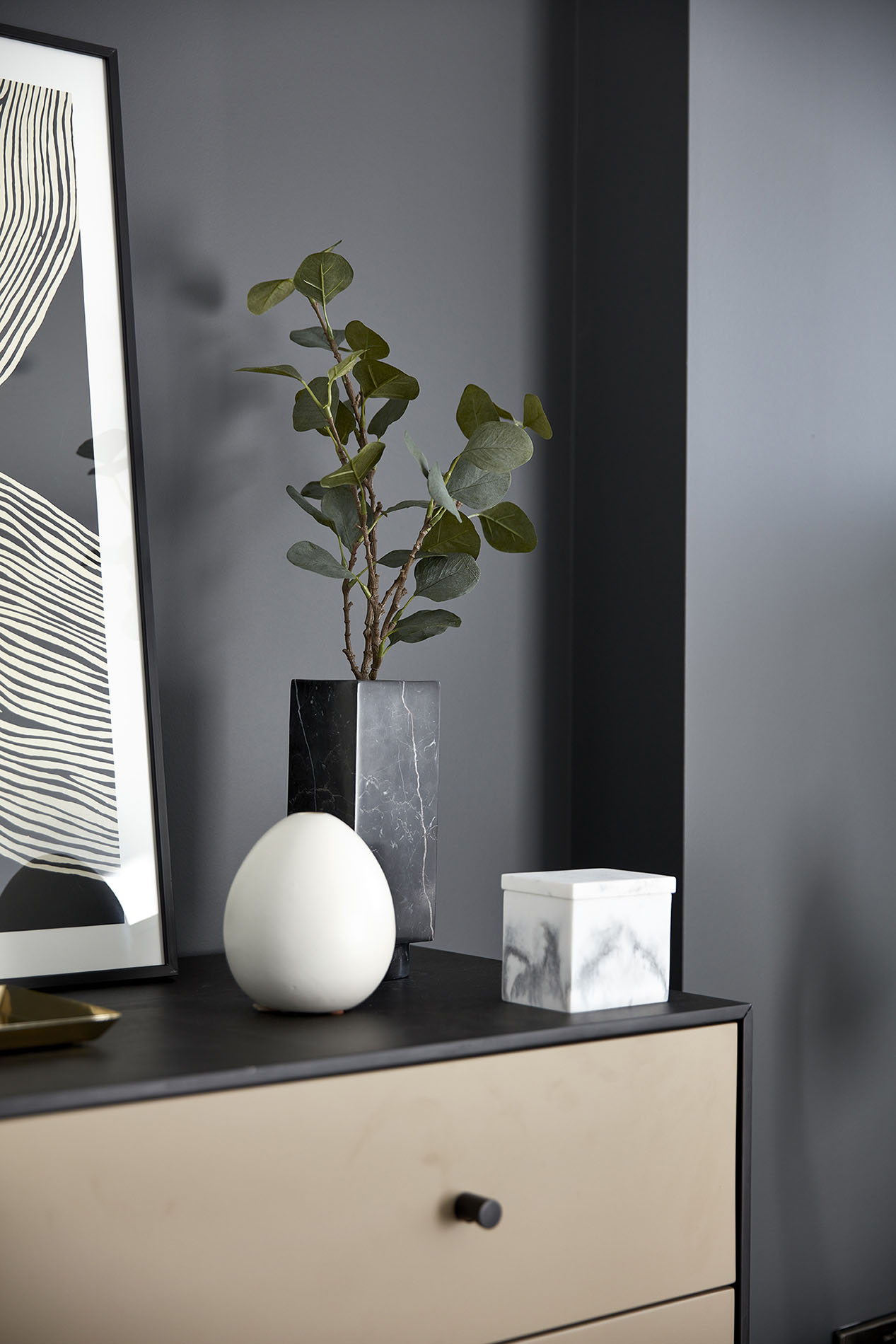 Details on chest of drawers in bedroom Details on chest of drawers in bedroom