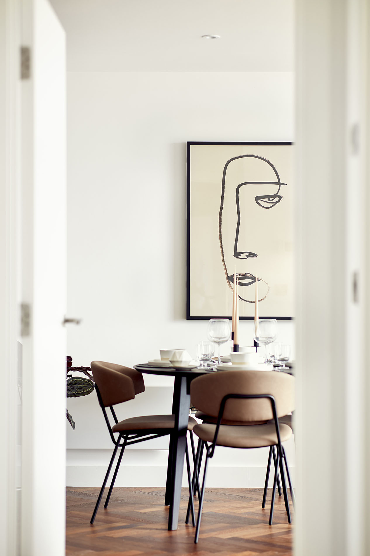 Dining table view from hallway Dining table view from hallway