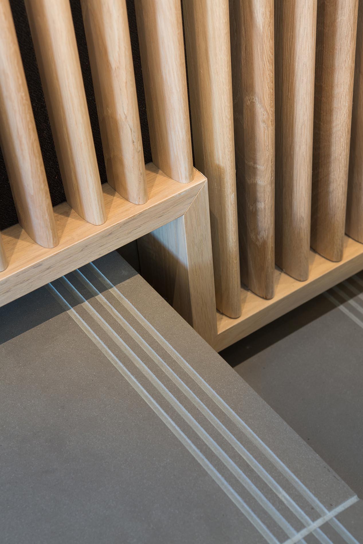 Stair tiling detail Stair tiling detail