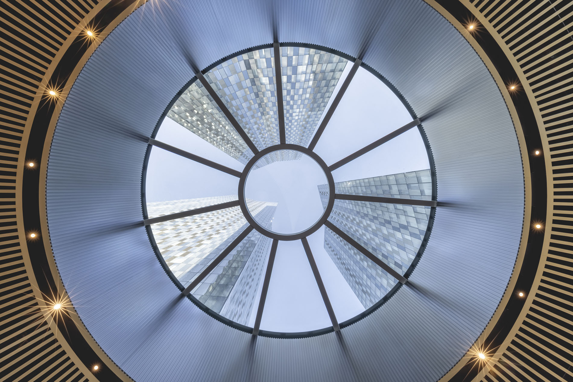 Stunning view upwards from lobby