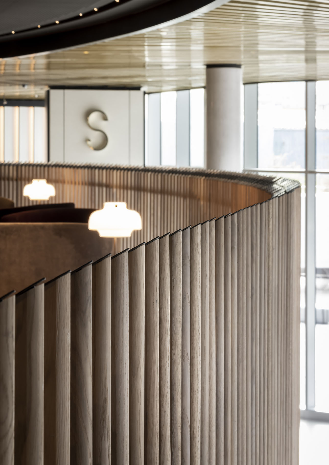 Upper lobby area detail