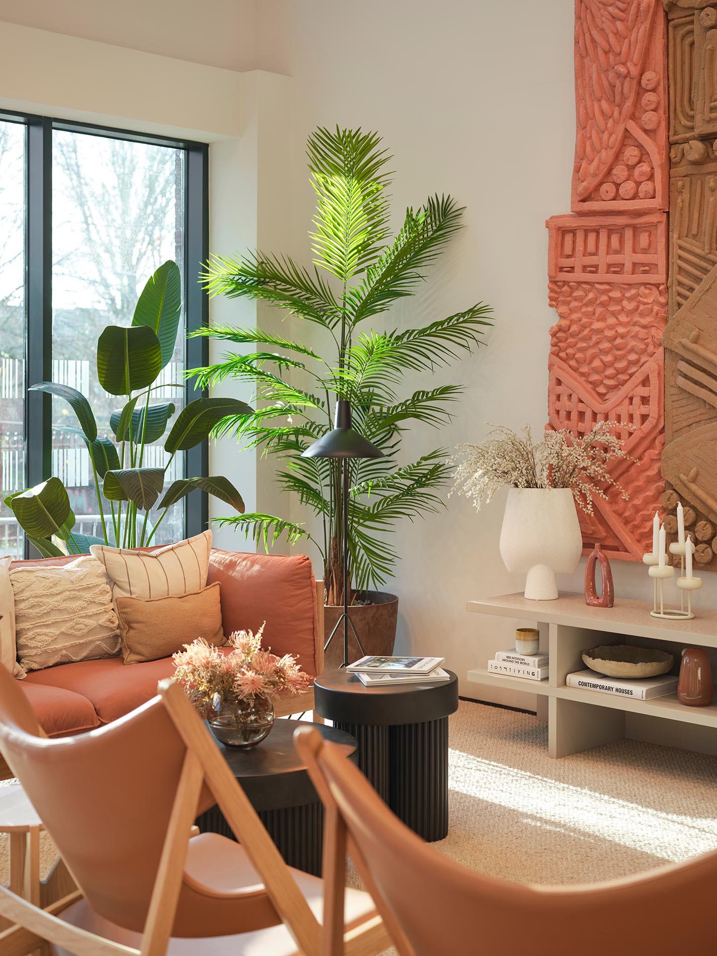 Corner of Living Room with Plant