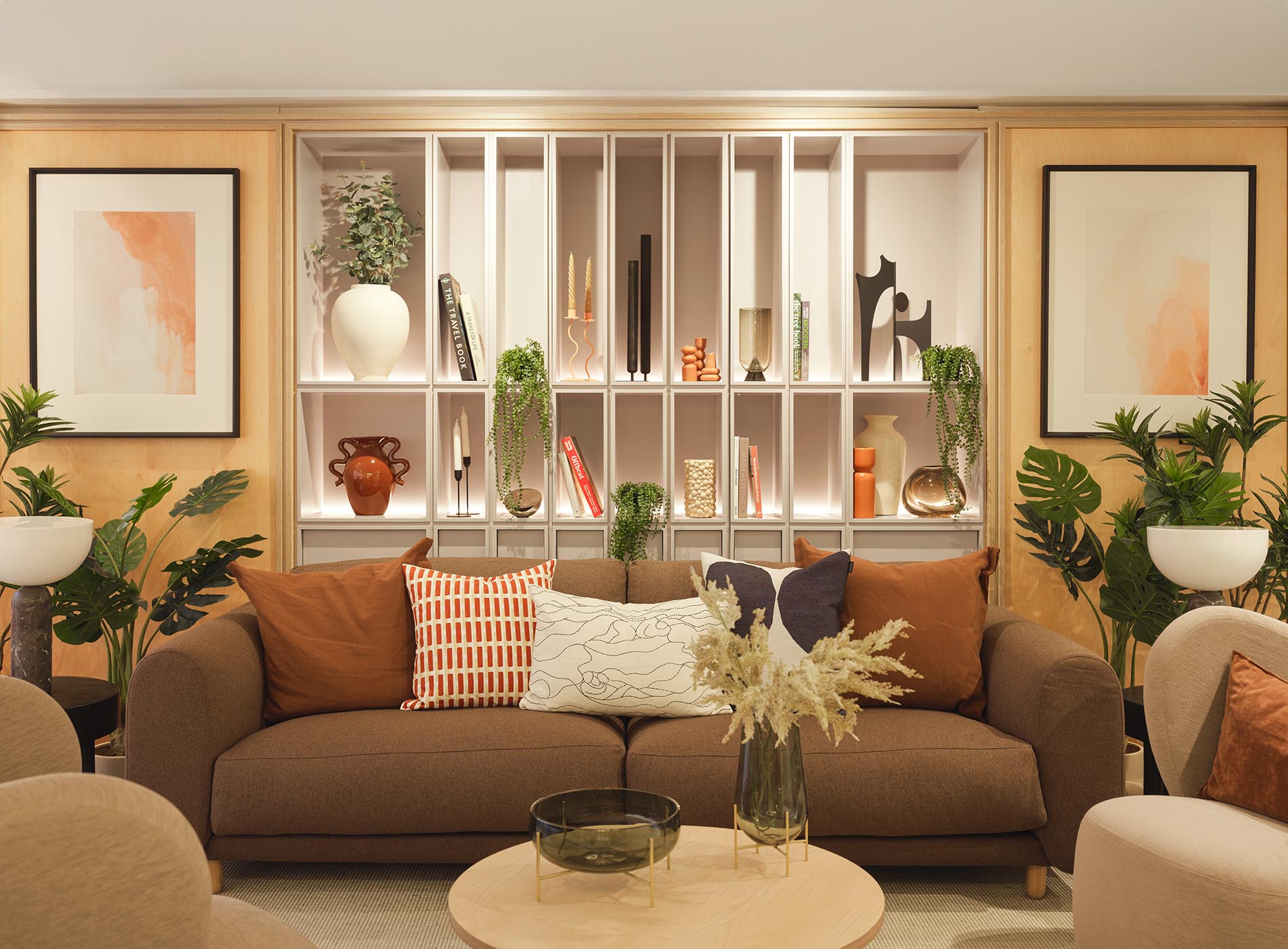 Sofa Seating Area With Units