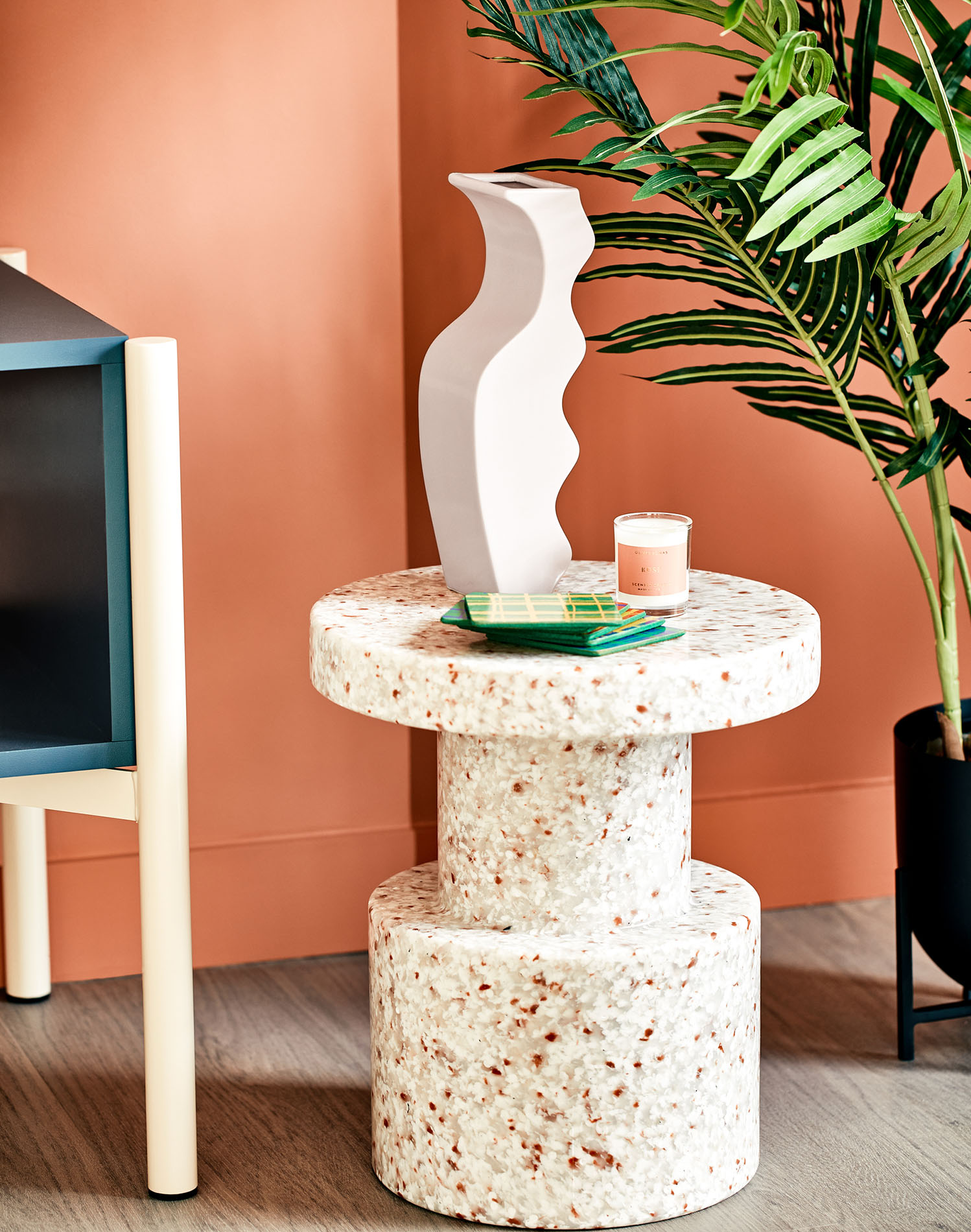 Small table with accessories