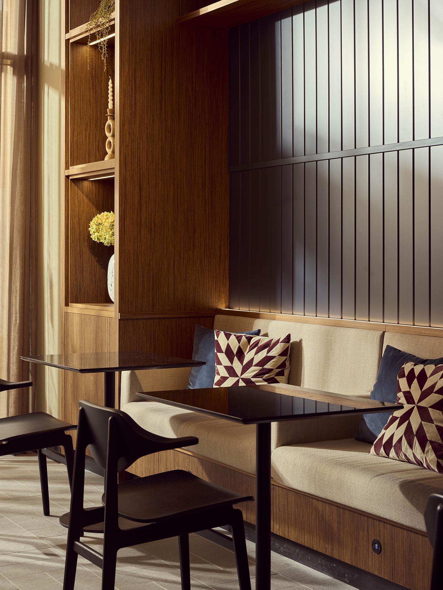 Seating Area with Small Tables Seating Area with Small Tables