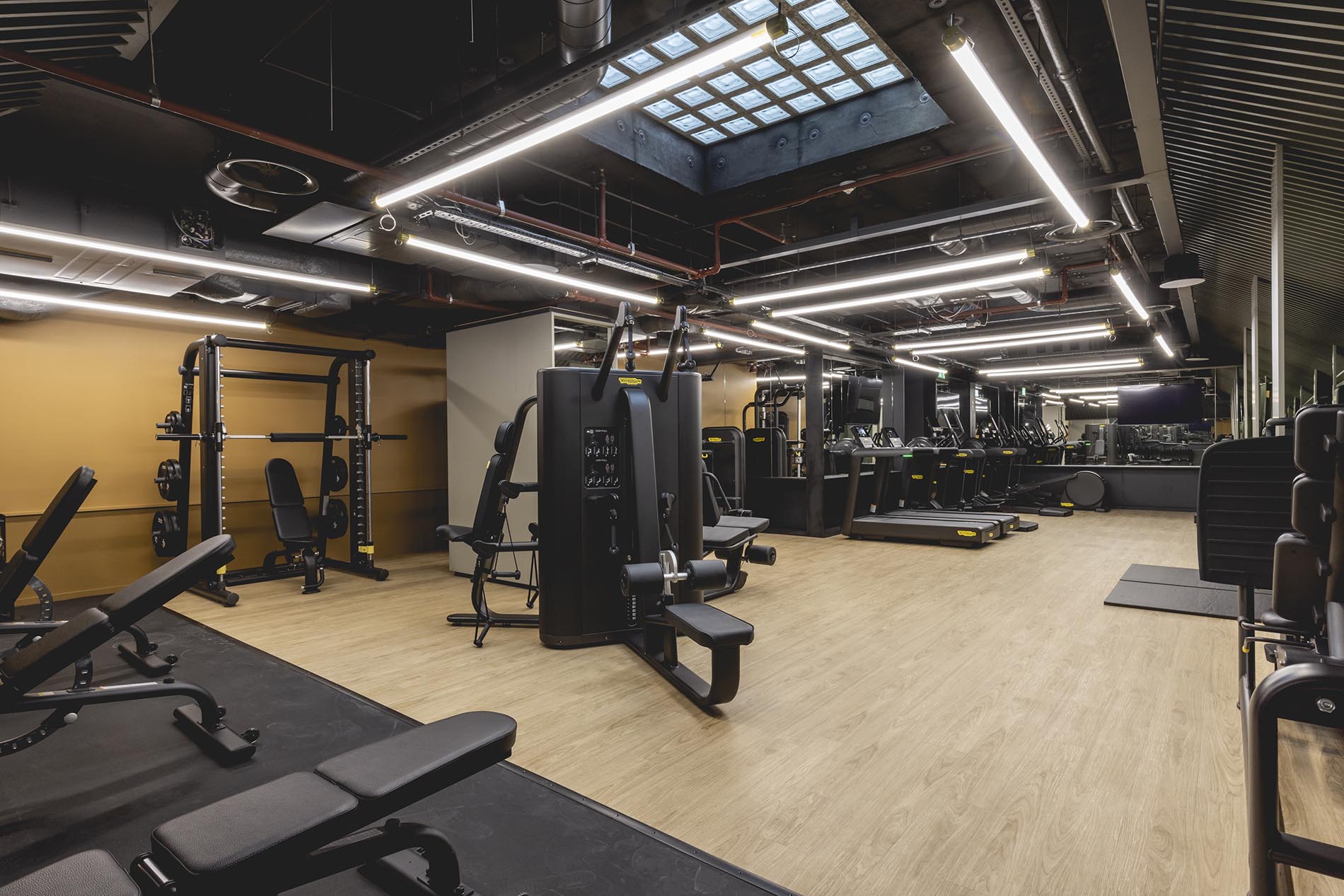Gym with Exercise Equipment Gym with Exercise Equipment